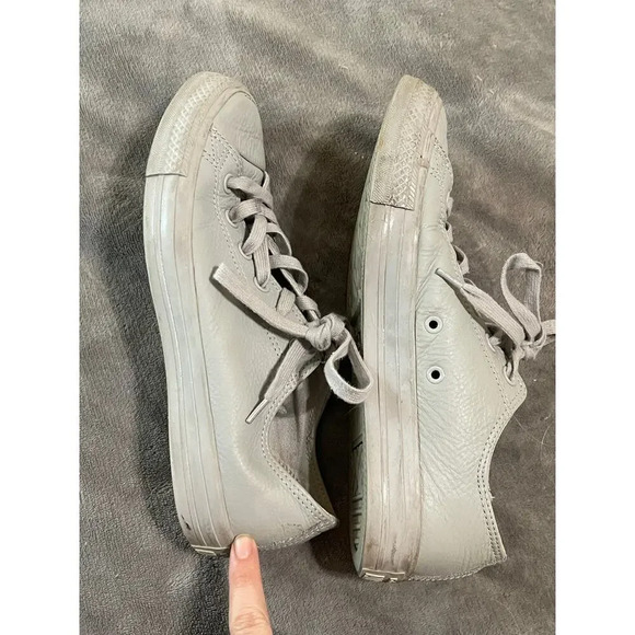 Converse Men Women Size 7 M 9 W CTAS Ox Mouse Low Top Gray Causal Streetwear - Picture 5 of 6